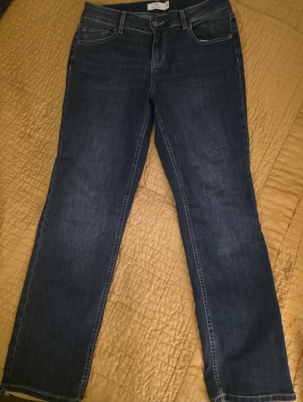 Maurices Classic Women's Straight-Leg Jeans in Dark Blue Wash Size 10 Short